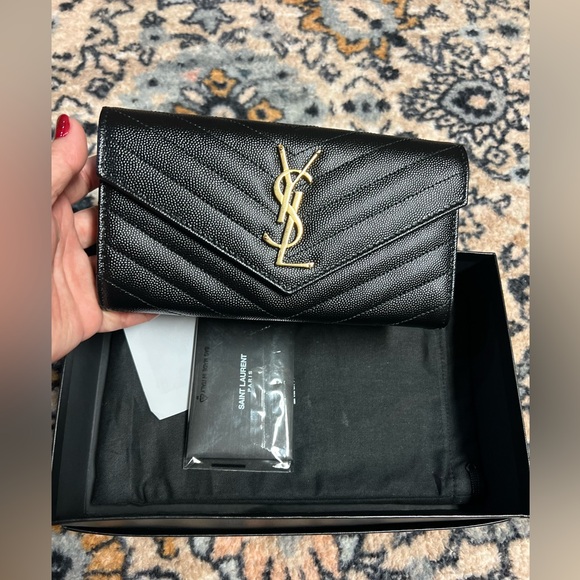 Yves Saint Laurent Handbags - 🔥🔥NEW YSL Cassandra Long Flap Wallet Complete inclusion🔥🔥